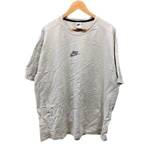 Nike Swoosh Logo Short Sleeve T Shirt Men’s Light Gray Casual Sport Tee Size XXL